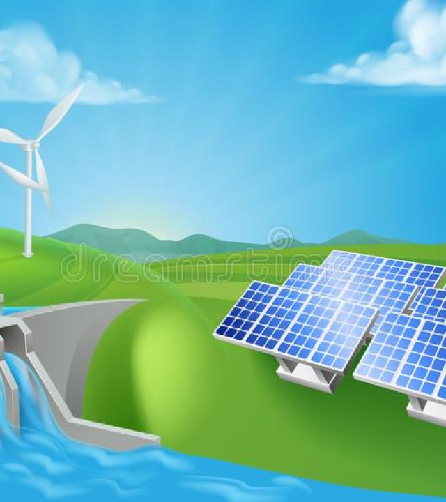 renewable-energy-power-generation-methods-renewable-energy-power-electricity-generation-methods-including-hydroelectric-dam-107422873